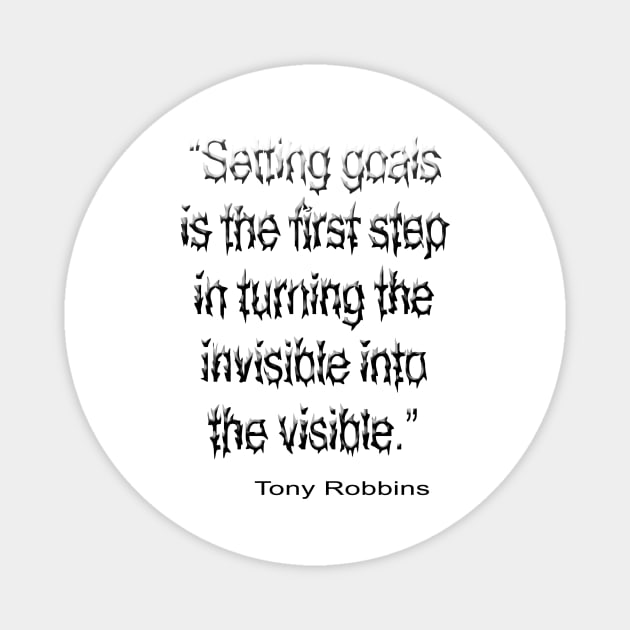 NLP Meaning: Setting goals is the first step Magnet by FUFUFU-ITLAUGH